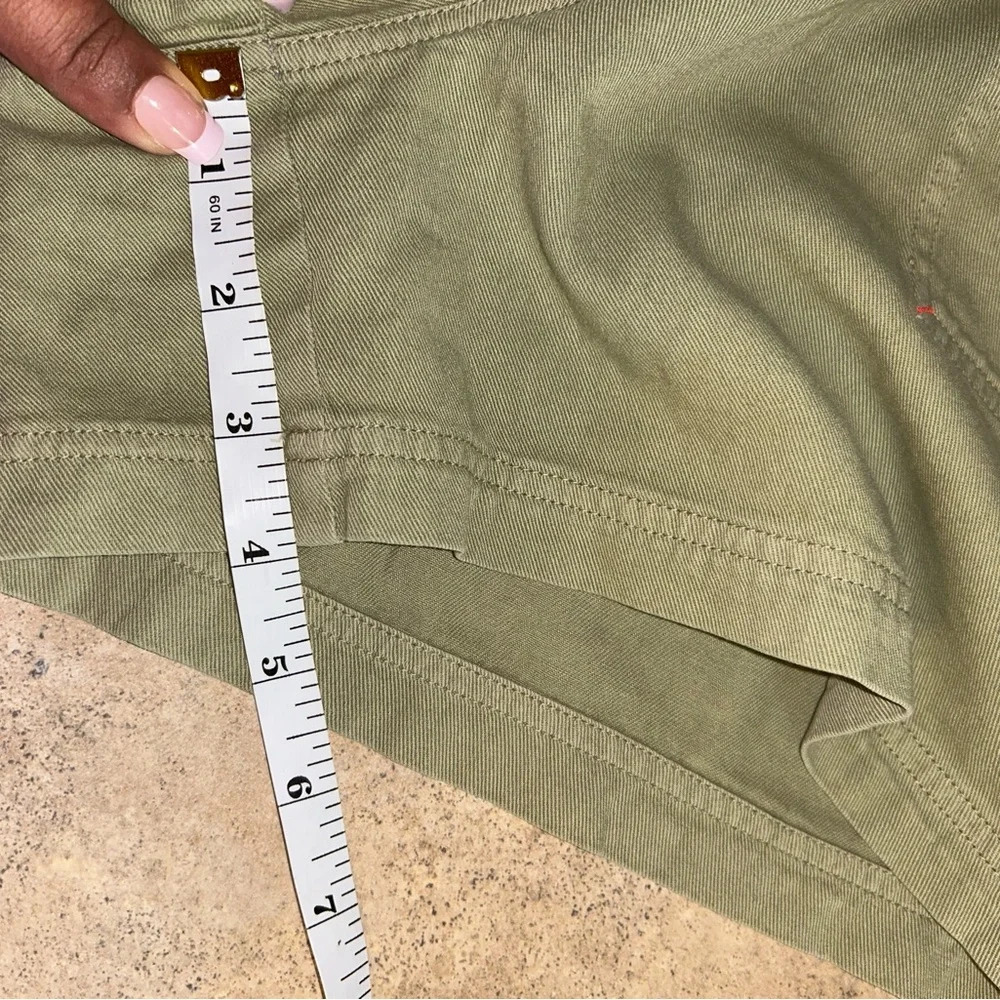 Ellor shorts - light green 100% cotton twill casual walking shorts - Picture 10 of 10